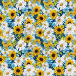 Sunflower and Daisies Adhesive Vinyl