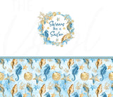 Seahorse Swears Like A Sailor 20 or 30 oz Skinny Adhesive Vinyl Wrap