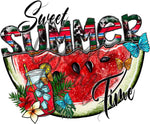 Sweet Summertime Watermelon UV DTF Decal
