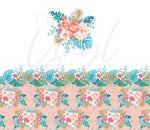 Tropical Floral 20 oz Skinny Adhesive Vinyl Wrap