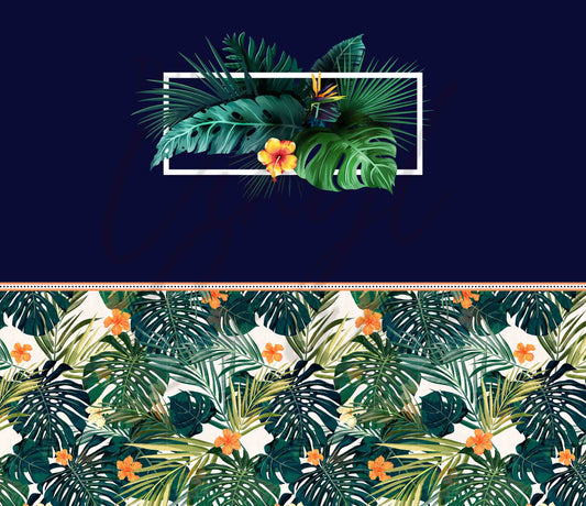 Tropical Forest 20 oz Skinny Adhesive Vinyl Wrap