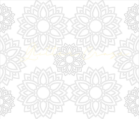 Mandala Flower Template