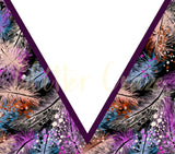 Purple Feather wraps- 6 DESIGNS