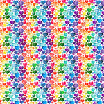 Valentines Rainbow Hearts Adhesive Vinyl