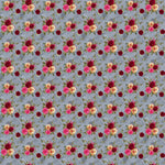 Vibrant Blooms on Gray - Adhesive Vinyl