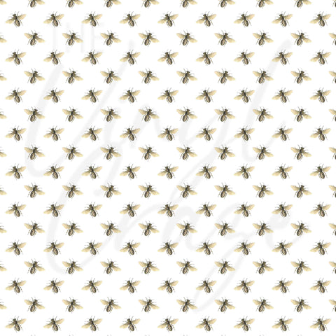 Vintage Bees Adhesive Vinyl