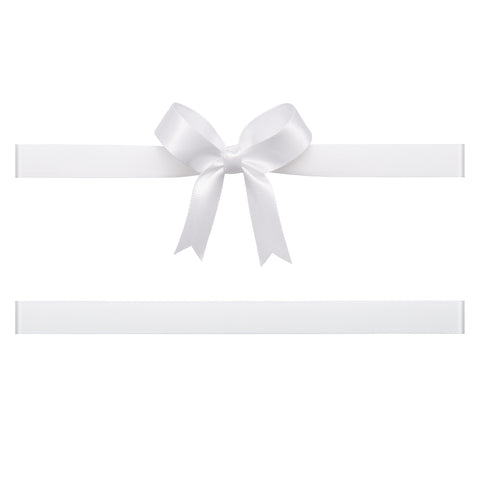 White bow Adhesive Vinyl Decal