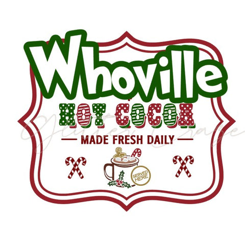 Whoville Hot Cocoa 2 UV DTF Decal