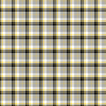 Yellow and Black Plaid - Adhesive Vinyl