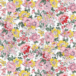 Yellow and Pink Garden Florals Adhesive Vinyl