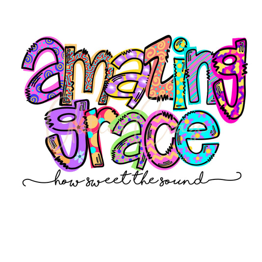 Amazing Grace UV DTF Decal
