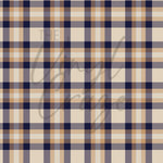 Brown and Blue Plaid - Adhesive Vinyl