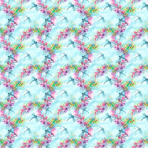 Watercolor Dragonfly - Adhesive Vinyl