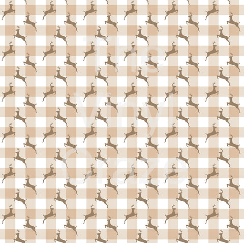 Reindeer Plaid Adhesive Vinyl