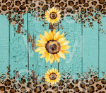 Shabby Sunflower Leopard Wrap