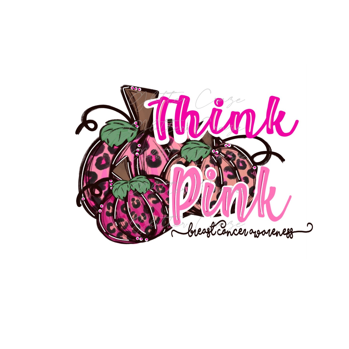 Think Pink UV DTF Decal