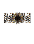 Leopard Sunflower Mom UV DTF Decal