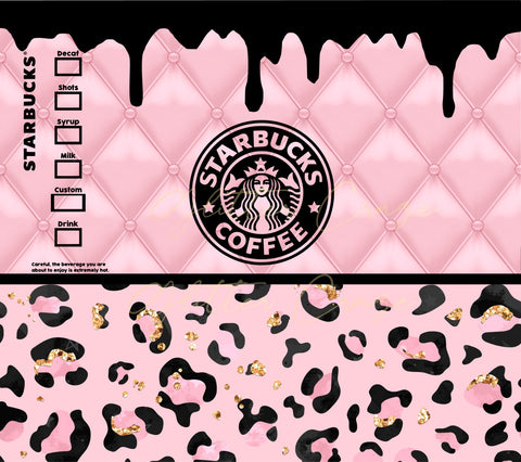 Tufted Pink Starbux Wrap Digital Download JPG