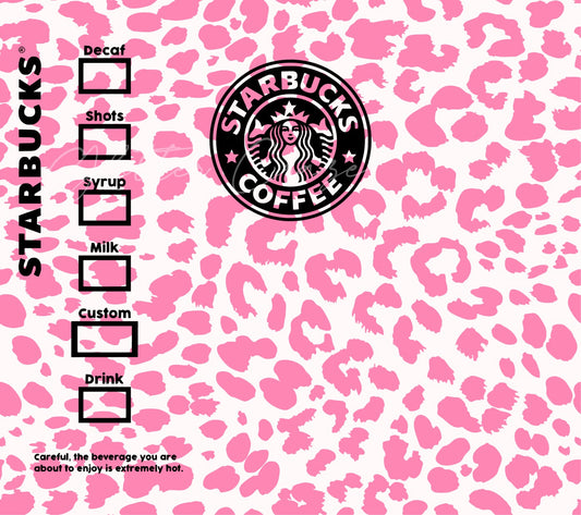 Starbux Pink Adhesive Vinyl Wrap