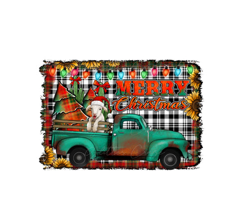 Christmas On The Farm Decal Digital Download JPG