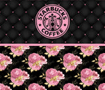 SB Pink Floral On Black Wrap Digital Download JPG