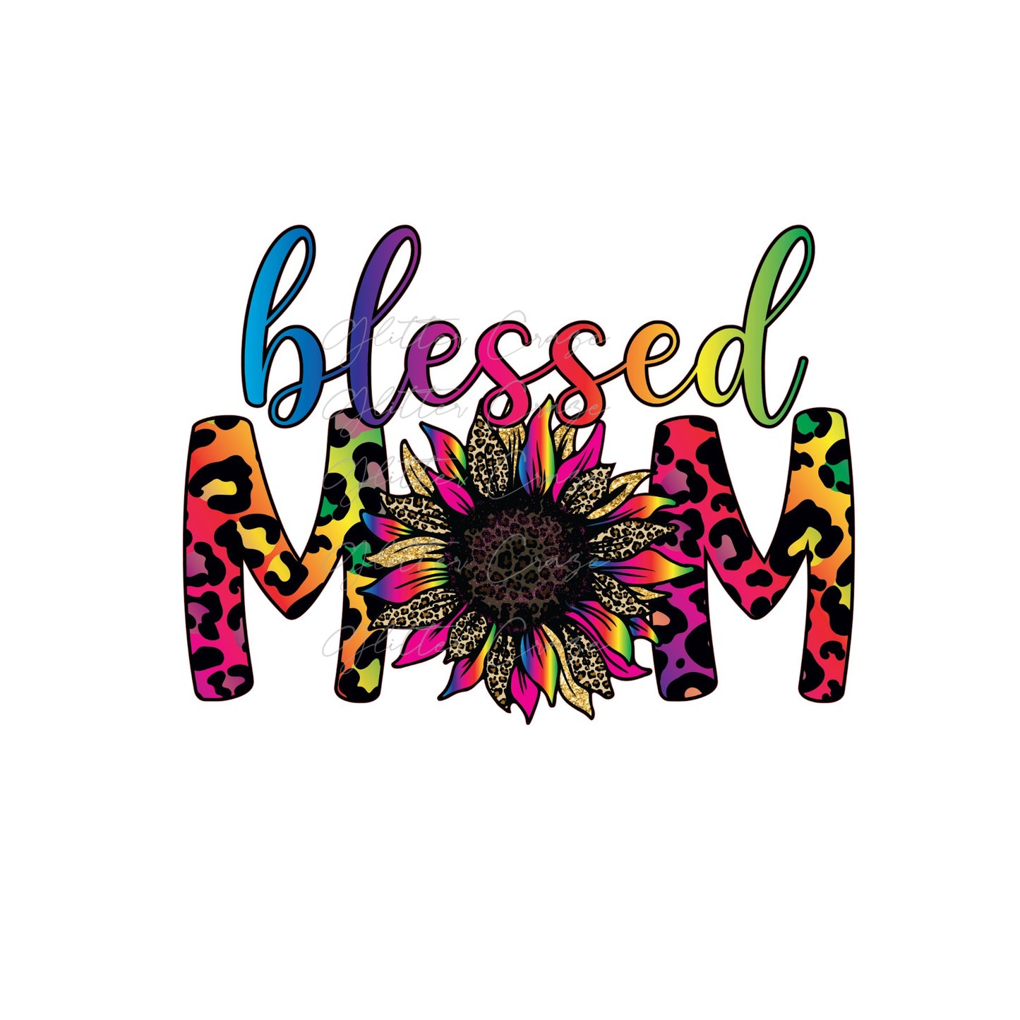 Blessed Mom Decal Digital Download JPG
