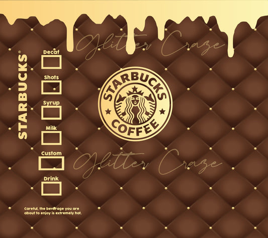 Brown Starbux Wrap Digital Download JPG