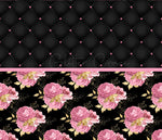 Pink Floral On Black Wrap