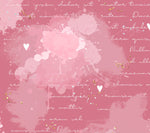 Pink Watercolor Script Adhesive Vinyl Wrap