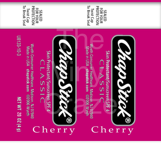 Cherry Lip Balm Wrap Digital Download JPG