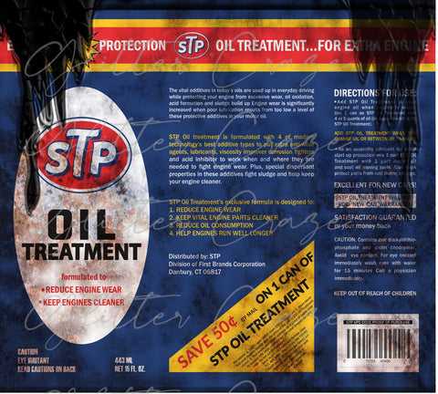 STP Oil Adhesive Vinyl Wrap