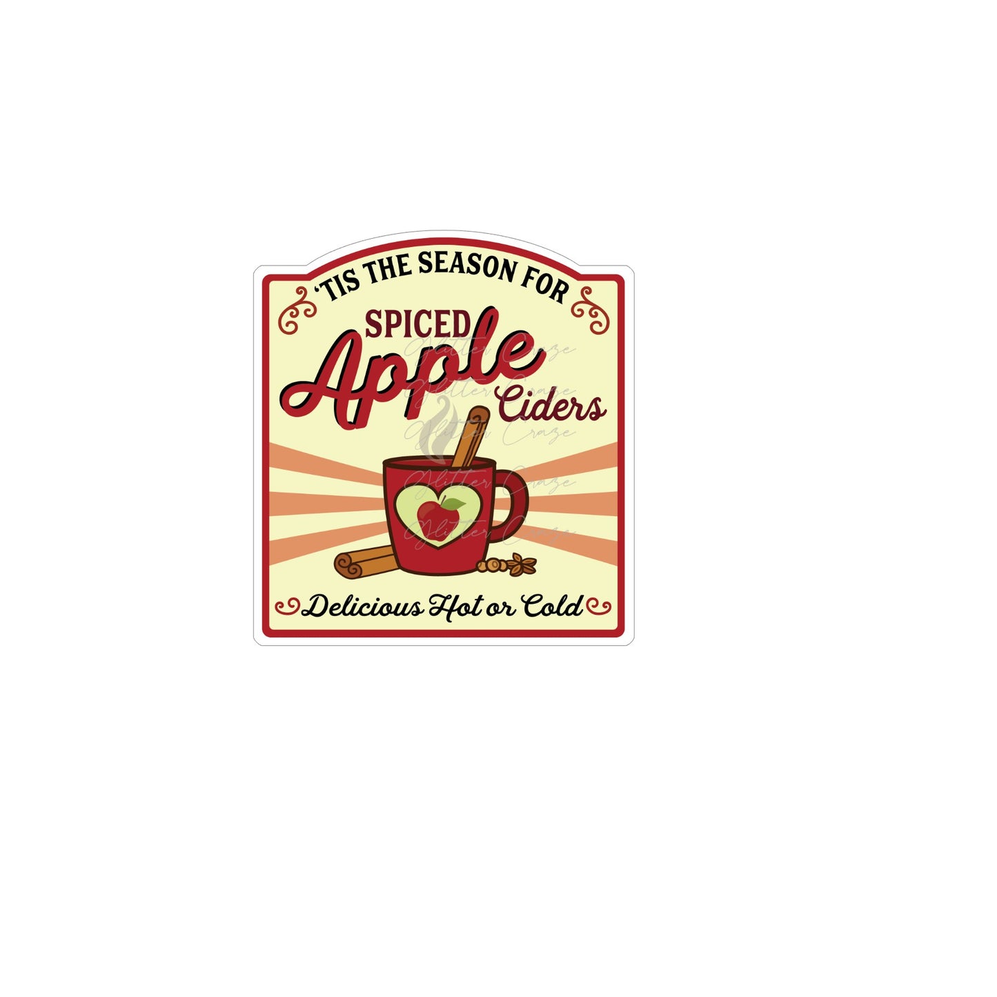 Spiced Apple Cider Decal Digital Download JPG
