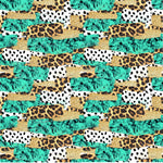 Leopard Turquoise Spots Adhesive Vinyl