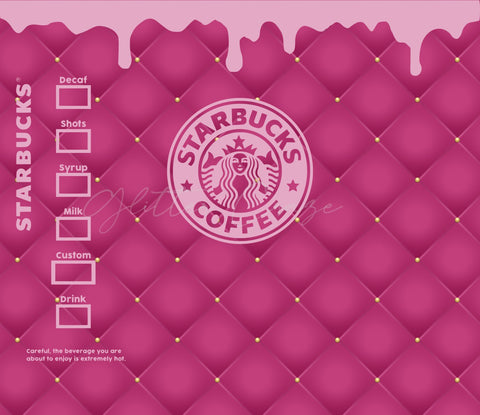 Starbux Hot Pink Drip Wrap