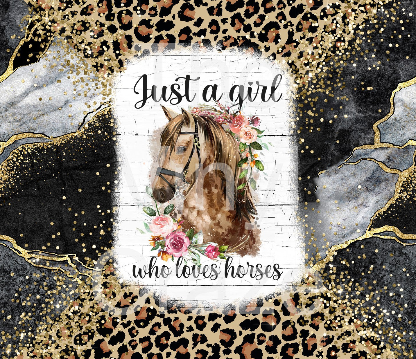Just A Girl Who Loves Horses Wrap Digital Download JPG