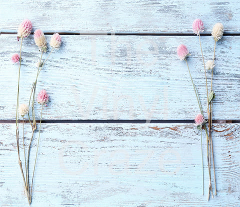 Dried Flowers On Wood Wrap