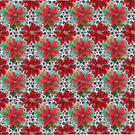 Leopard Poinsettia Adhesive Vinyl