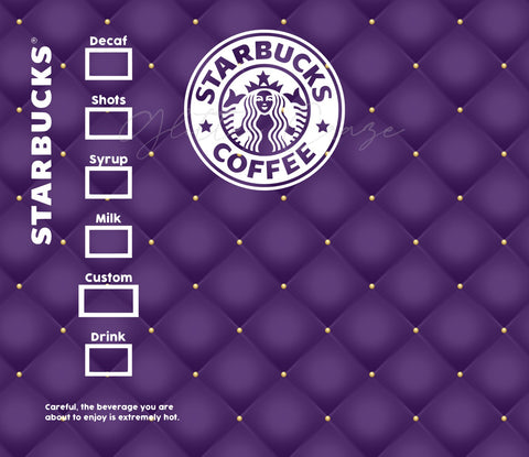Starbux Purple Adhesive Vinyl Wrap