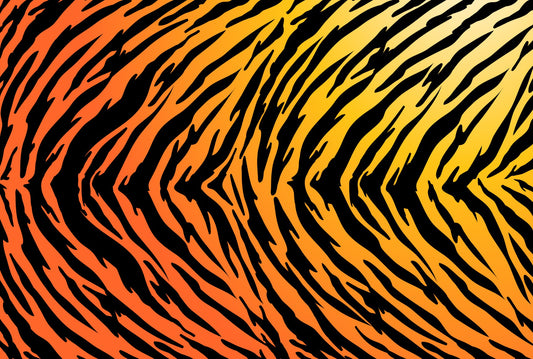 Orange Ombre Tiger - Adhesive Vinyl Wrap