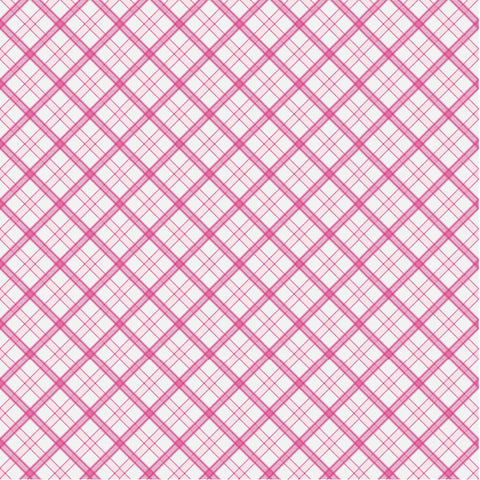 Pink Tartan Plaid - Adhesive Vinyl