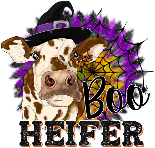 Boo Heifer UV DTF Decal