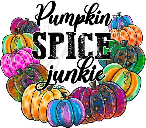 Pumpkin Spice Junkie UV DTF Decal