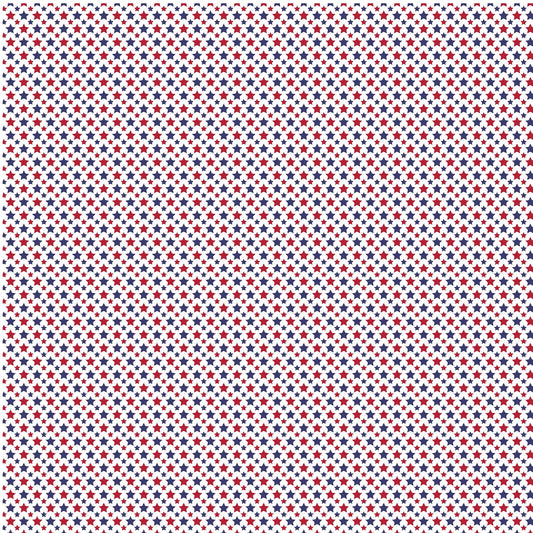 Red And Blue Stars - Adhesive Vinyl