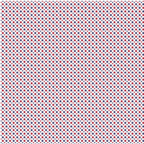 Red And Blue Stars - Adhesive Vinyl