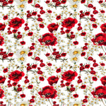 Red Floral - Adhesive Vinyl