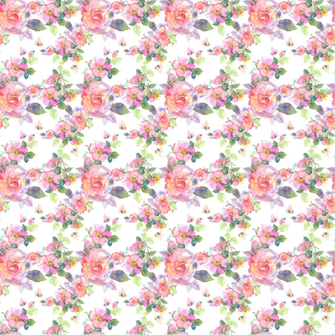 Watercolor Roses - Adhesive Vinyl